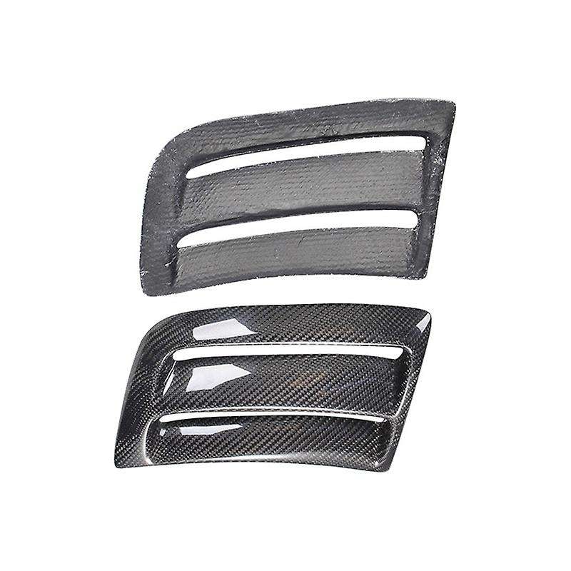 Car Carbon Fiber Air Vent Duct Cover Side Air Insert Vent Cover Trim Cover Sticker for W204 C63 08-1