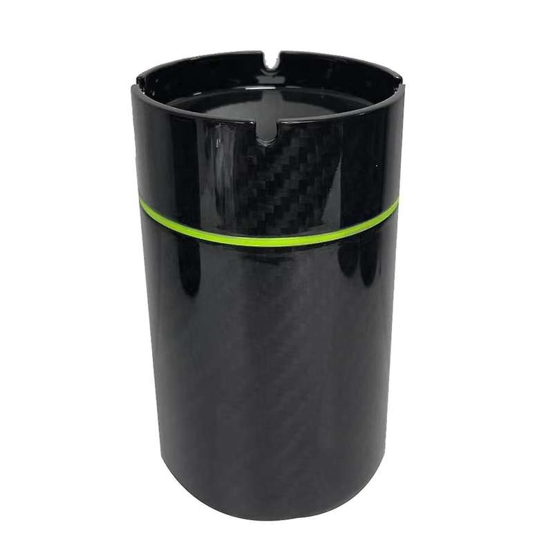 Car Carbon Fiber Ashtray Portable Car Ashtray with Cover DetachableInner Car Ashtray Mini Car Trash