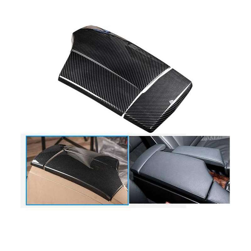 Car Carbon Fiber Center Console Armrest Box Panel Cover Stickers for  5 Series 520I 525Li E60 05-10