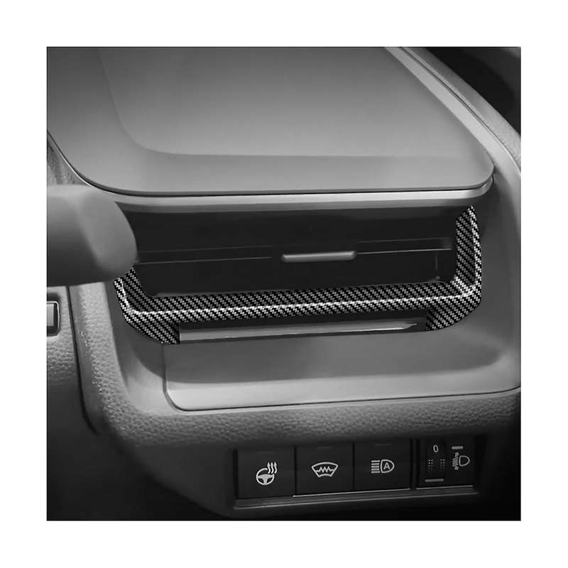 Car Carbon Fiber Car Console Air Conditioning Outlet Frame Cover Trim for Prius 60 Series 2020-2023