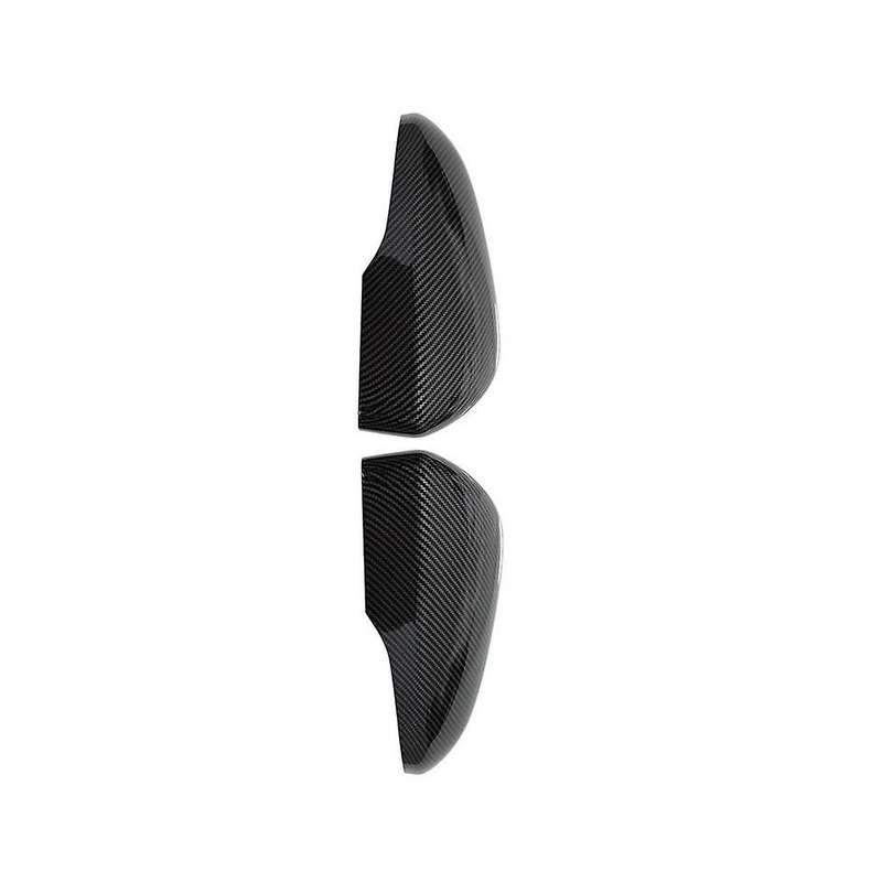 Car Carbon Fiber Black Reversing Mirror Cover Rearview Mirror Shell Cover for Us Standard Mondeo 20