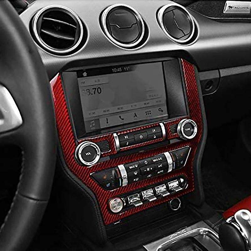 Car Carbon Fiber CD Panel Central Control Air Conditioning Interior Decoration Sticker, for 2015-201