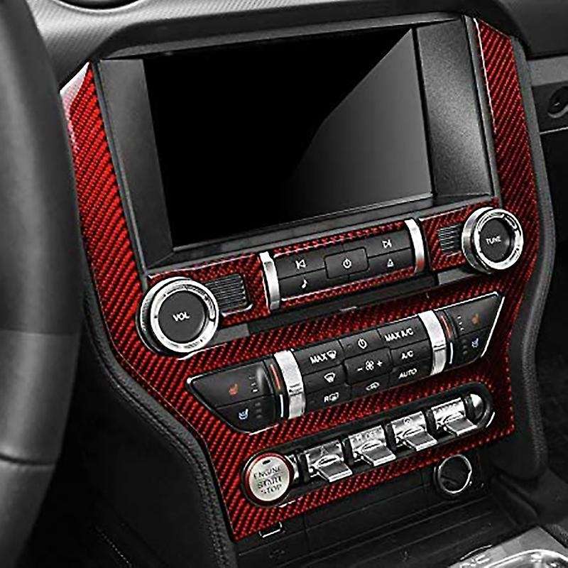 Car Carbon Fiber CD Panel Central Control Air Conditioning Interior Decoration Sticker, for 2015-201