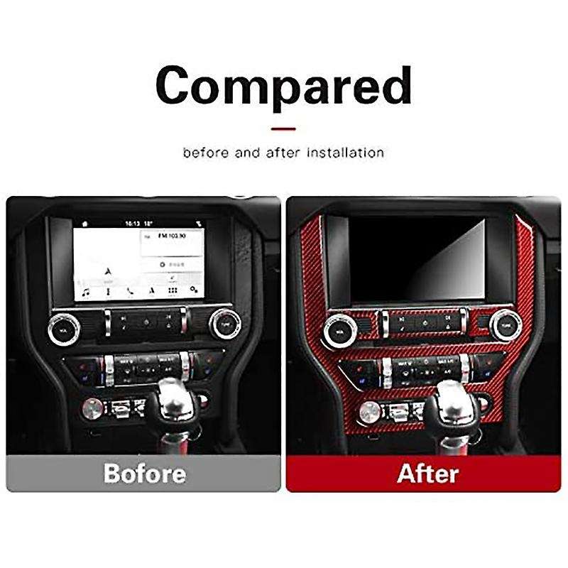 Car Carbon Fiber CD Panel Central Control Air Conditioning Interior Decoration Sticker, for 2015-201