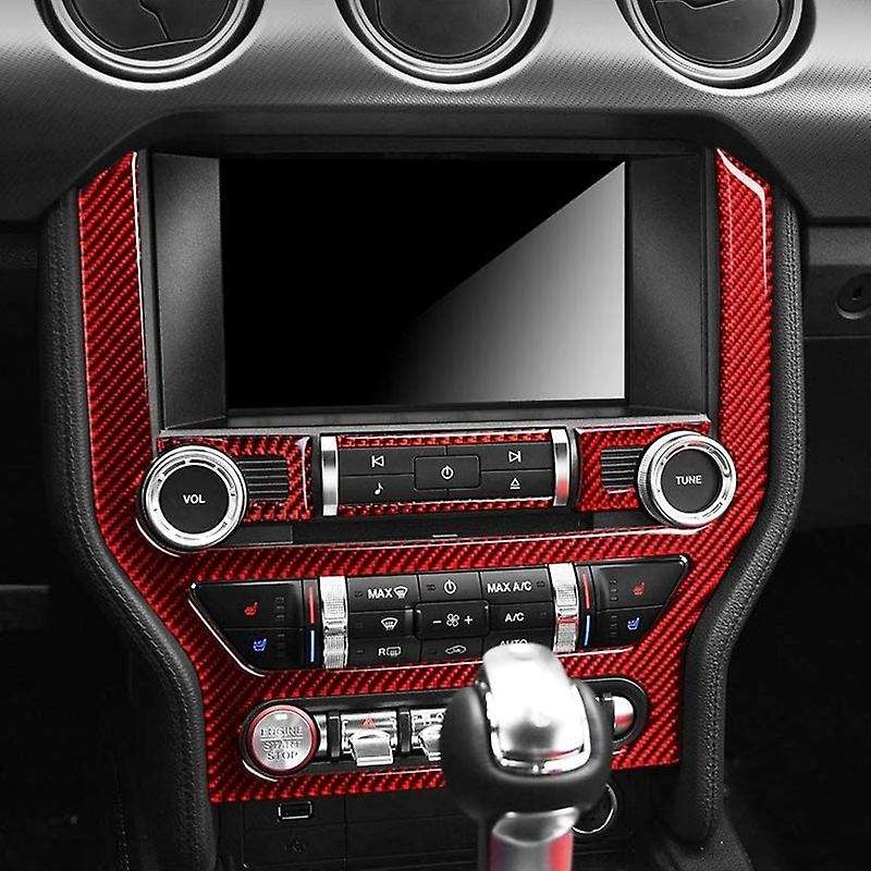 Car Carbon Fiber CD Panel Central Control Air Conditioning Interior Decoration Sticker, for 2015-201