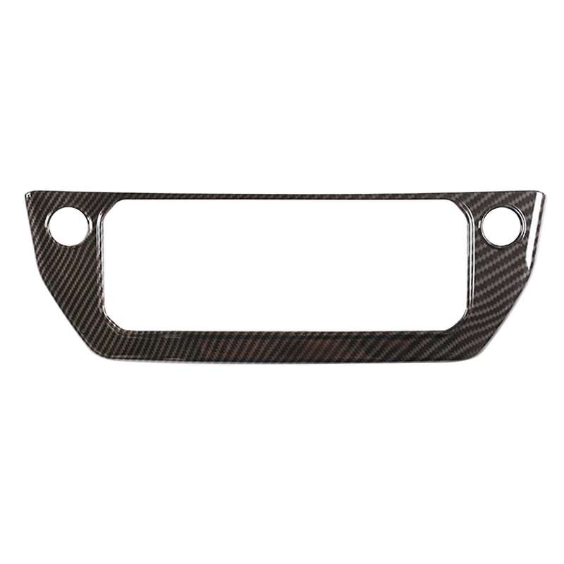 Car Carbon Fiber Center Console Air Condition Mode Button Cover Trim for 110 2020