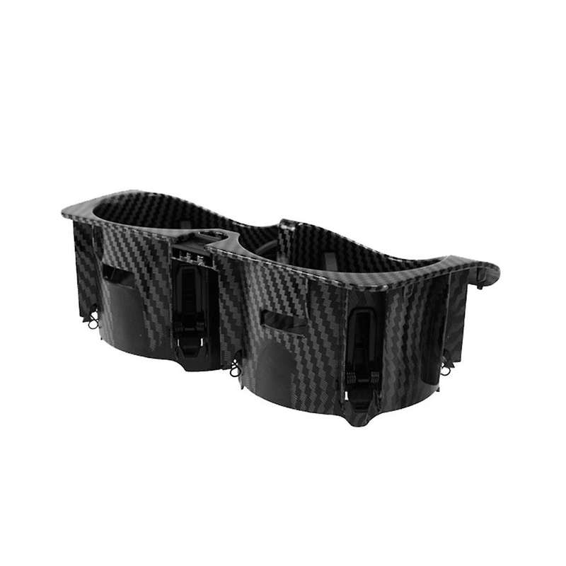 Car Carbon Fiber Center Console Insert Drinks Cup Holder for W205 W213 Car Interior Accessories 2056