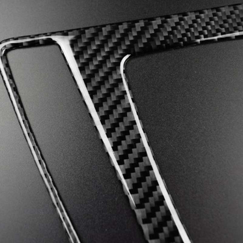 Car Carbon Fiber Center Console Gear Trim Gear Panel Interior Accessories for 3 4 Series GT F30 2013