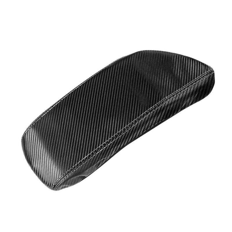 Car Carbon Fiber Center Console Lid Armrest Box Leather Protective Cover Cushion Pad for NOTE E13 Au