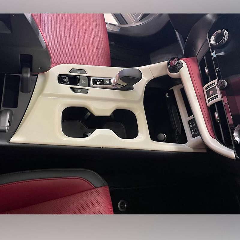 Car Carbon Fiber Center Console Gear Shift Panel Frame Cover Trim Car Accessories for NX 260 2022