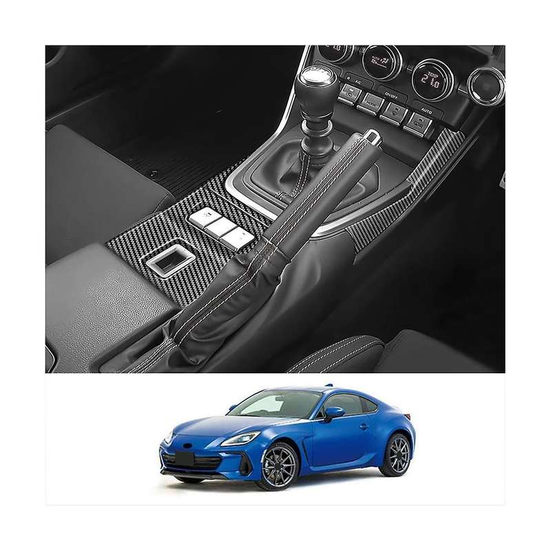 Car Carbon Fiber Center Console Gear Shift Panel Cover Frame Sticker Trim Accessories for Brz Zd8 2