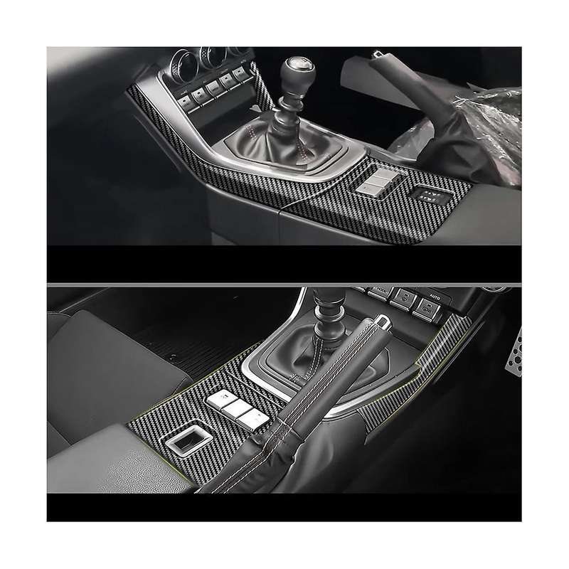 Car Carbon Fiber Center Console Gear Shift Panel Cover Frame Sticker Trim Accessories for Brz Zd8 2