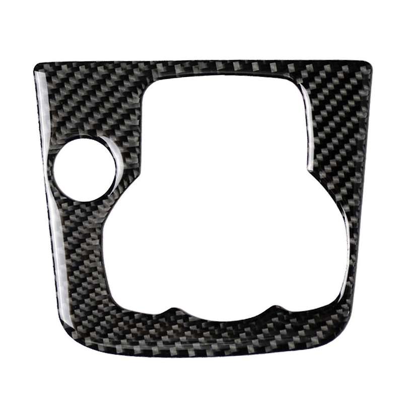 Car Carbon Fiber Center Console Multimedia Panel Trim Fit for Axela Car Button Trim Decorative Drive