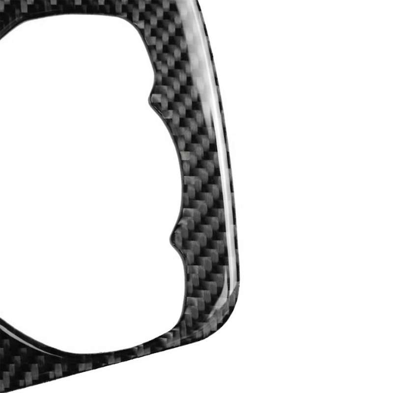 Car Carbon Fiber Center Console Multimedia Panel Trim Fit for Axela Car Button Trim Decorative Drive