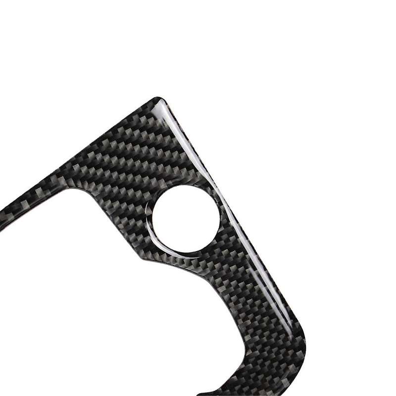 Car Carbon Fiber Center Console Multimedia Panel Trim Fit for Axela Car Button Trim Decorative Drive