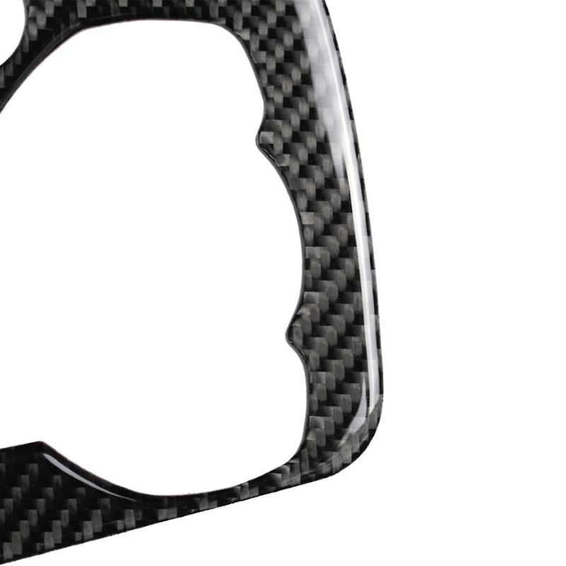 Car Carbon Fiber Center Console Multimedia Panel Trim Fit for Axela Car Button Trim Decorative Drive