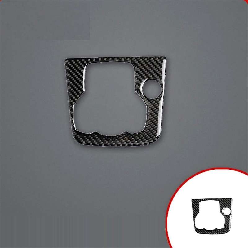 Car Carbon Fiber Center Console Multimedia Panel Trim Fit for Axela Car Button Trim Decorative Drive
