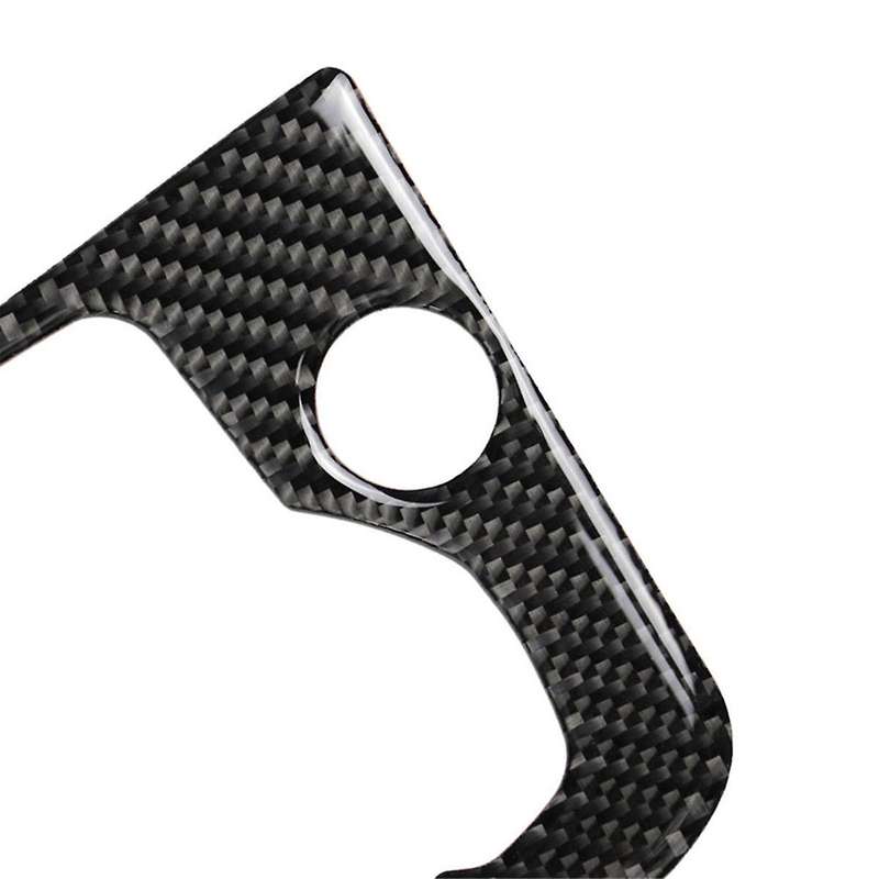 Car Carbon Fiber Center Console Multimedia Panel Trim Fit for Axela Car Button Trim Decorative Drive