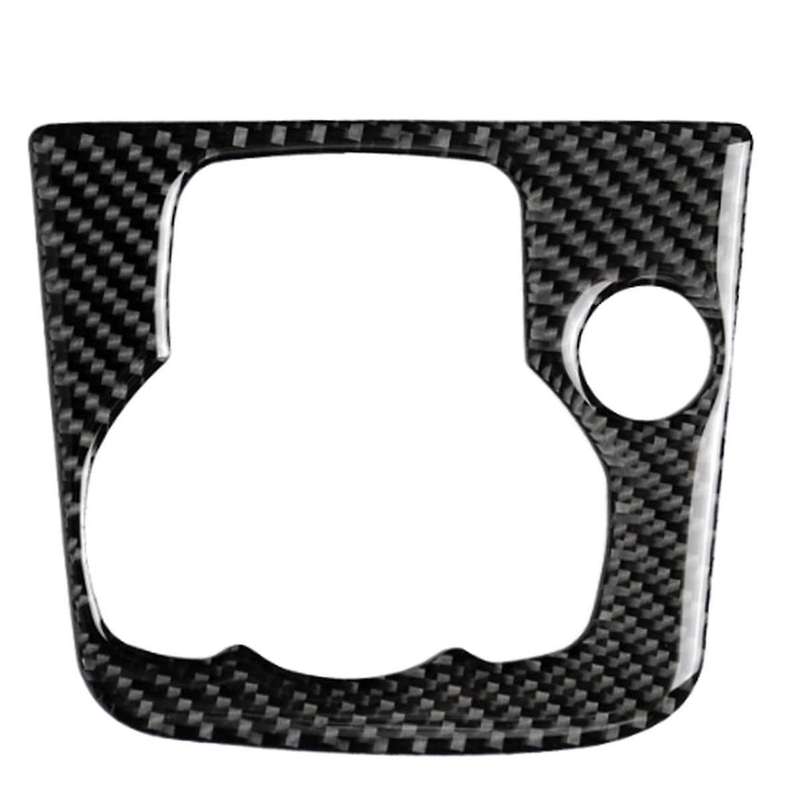 Car Carbon Fiber Center Console Multimedia Panel Trim Fit for Axela Car Button Trim Decorative Drive