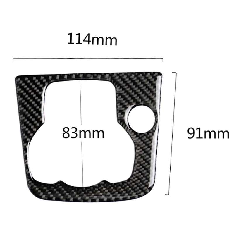 Car Carbon Fiber Center Console Multimedia Panel Trim Fit for Axela Car Button Trim Decorative Drive