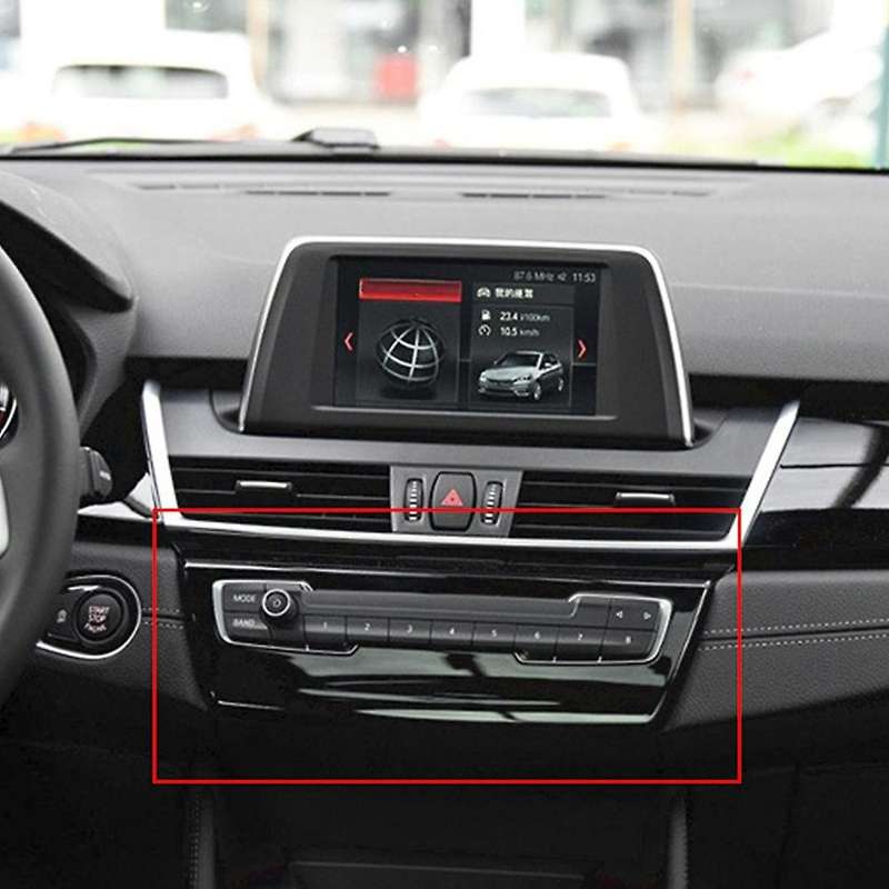 Car Carbon Fiber Center Console Volume Control Panel Cover Trim for 2 Series Active Tourer F45 F46 2
