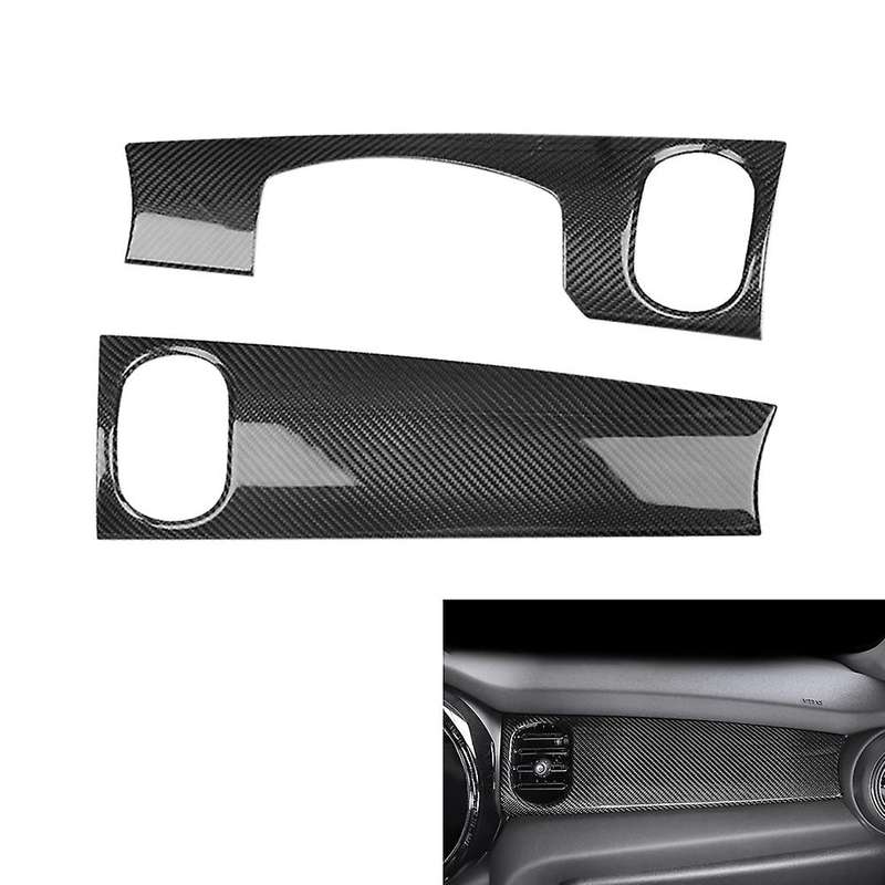 Car Carbon Fiber Central Control Instrument Panel Decorative Cover Trim Sticker for F55 F56 F57 2021