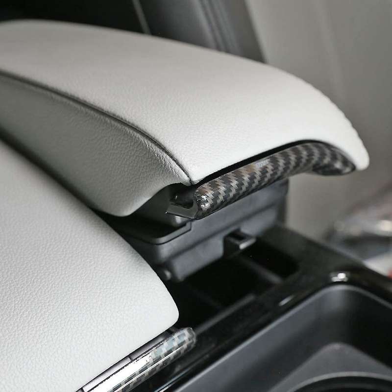 Car Carbon Fiber Central Armrest Box Switch Strip Cover Trim for Range Evoque 2020 Interior Accessor