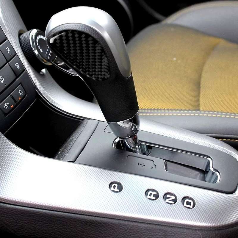Car Carbon Fiber Center Control Gear Shift Knob Decorative for 2009-2015