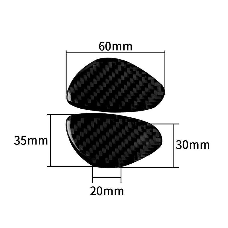 Car Carbon Fiber Center Control Gear Shift Knob Decorative for 2009-2015