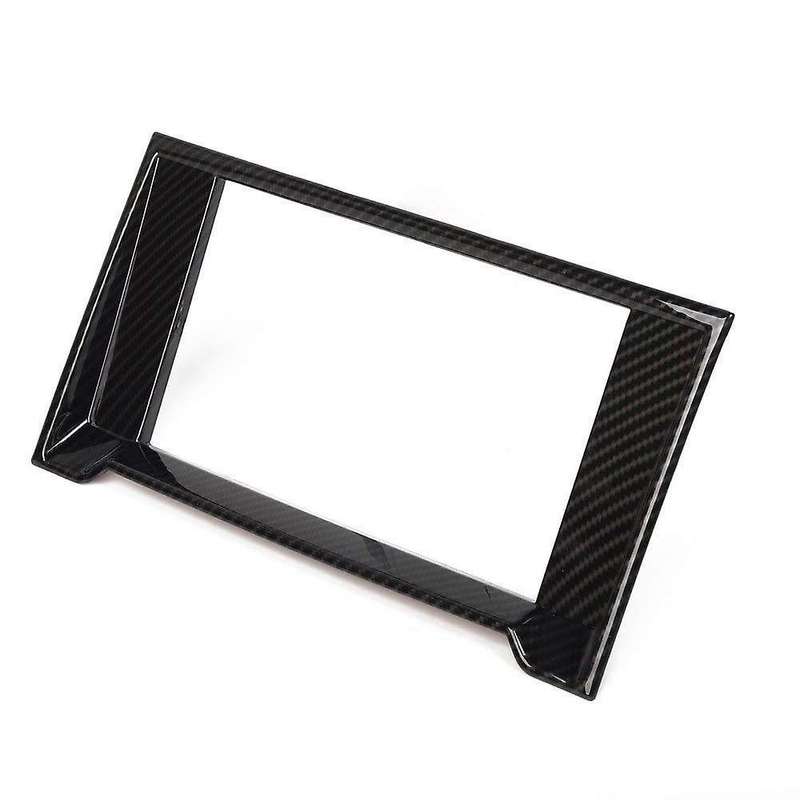 Car Carbon Fiber Central Control Navigation GPS Radio Panel Trim for 2015-2017