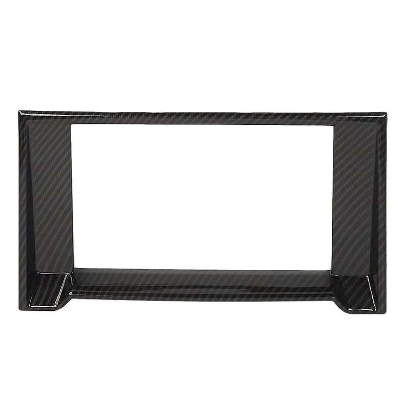 Car Carbon Fiber Central Control Navigation GPS Radio Panel Trim for 2015-2017