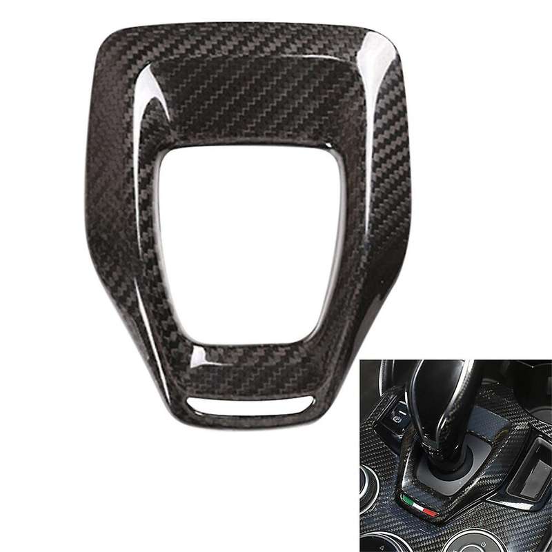 Car Carbon Fiber Central Gear Panel Control Panel Decal Interior Modification for Stelvio 2020-2022