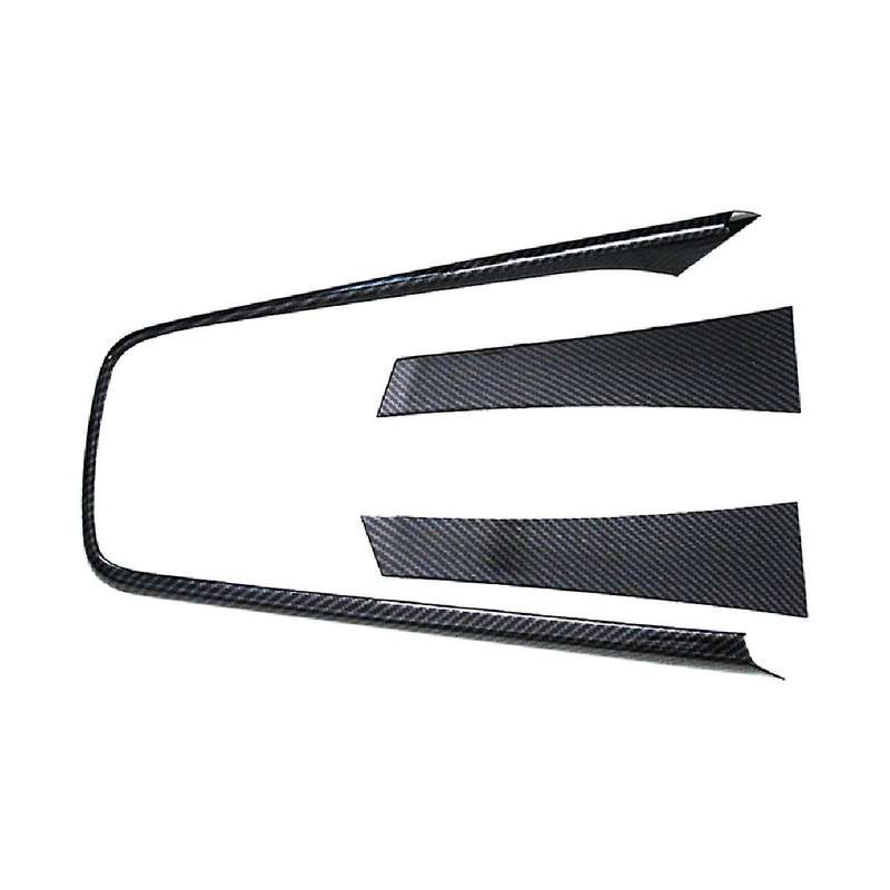 Car Carbon Fiber Console Gear Shift and Central Control Decorative Frame Cover Trim for 2018-2019