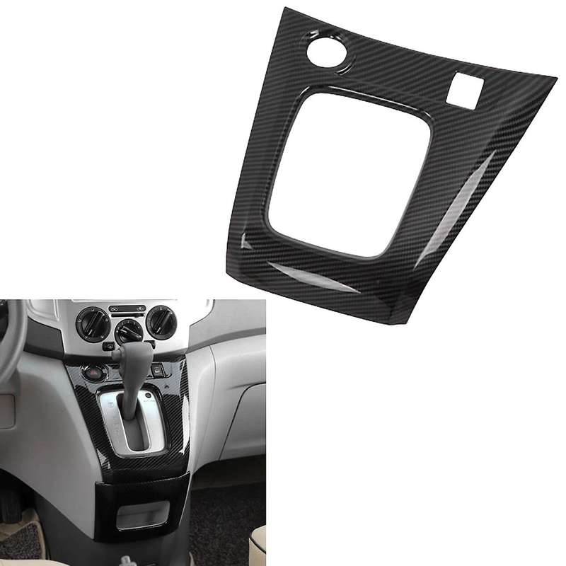 Car Carbon Fiber Central Gear Panel Control Panel Decal Interior Modification for NV200 Evalia 2010-