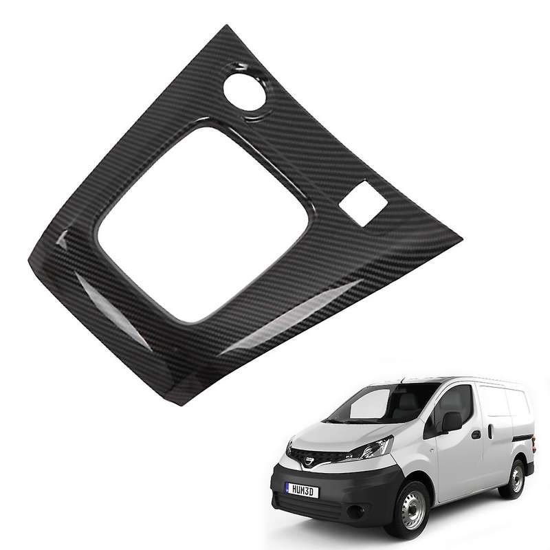 Car Carbon Fiber Central Gear Panel Control Panel Decal Interior Modification for NV200 Evalia 2010-