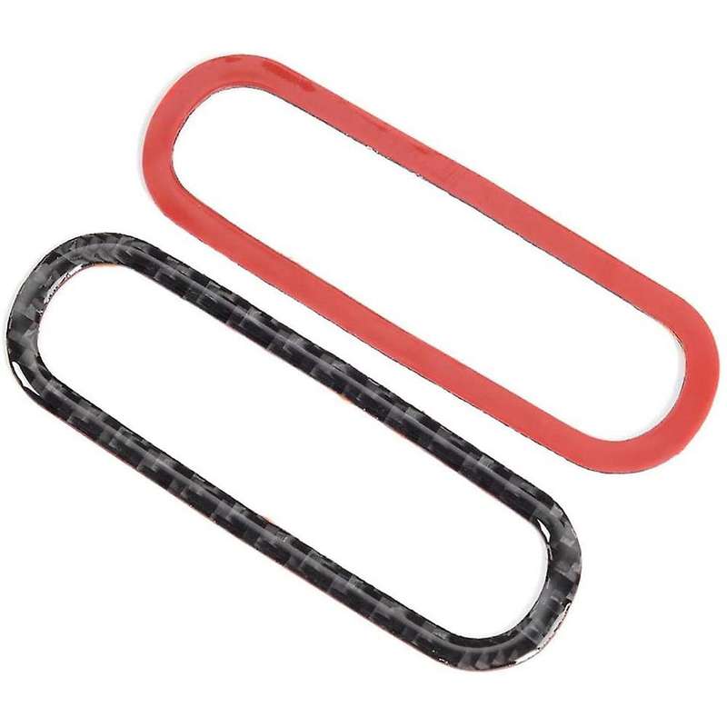 Car Carbon Fiber Door Air Conditioner Vent Frame Sticker, Car Sticker Cover Trim Panel,for 2009-2013