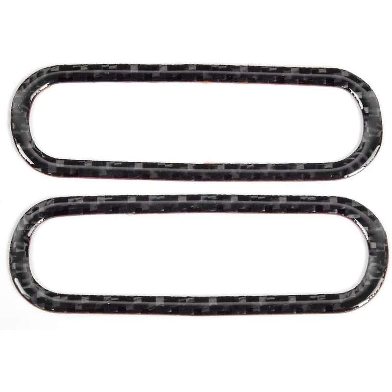 Car Carbon Fiber Door Air Conditioner Vent Frame Sticker, Car Sticker Cover Trim Panel,for 2009-2013