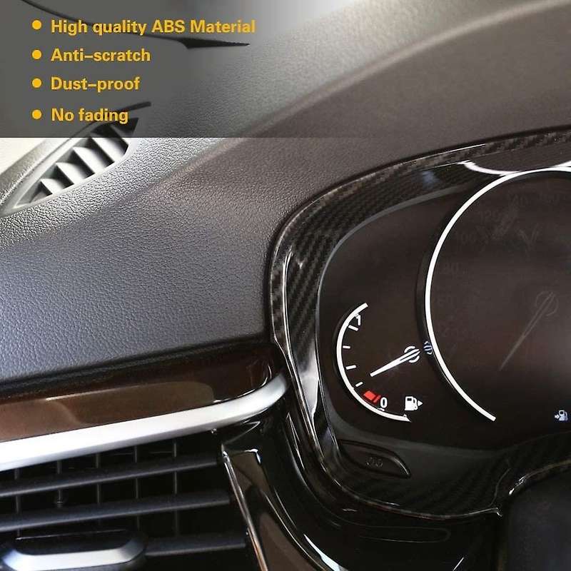 Car Carbon Fiber Dashboard Decoration Cover Trim for 5 Series G30 2017 2018