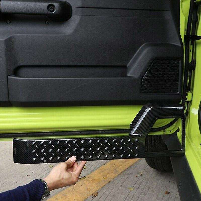 Car Carbon Fiber Door Cover Decor Trim Anti-Kick for Jimny JB64W JB74W 2019+