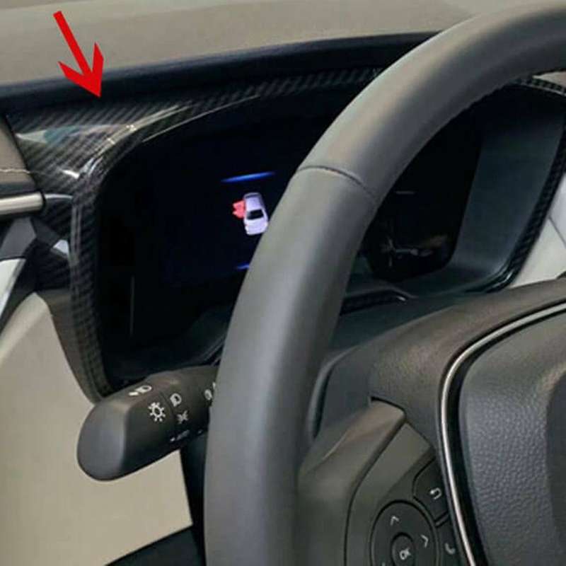 Car Carbon Fiber Dashboard Panel Frame Cover Trim for 2019 2020