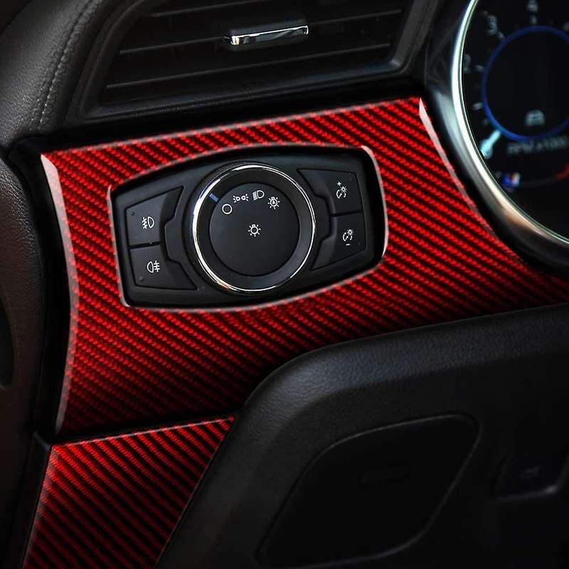 Car Carbon Fiber Dashboard Decoration Sticker Package,Interior Modification Decoration Cover,for 201