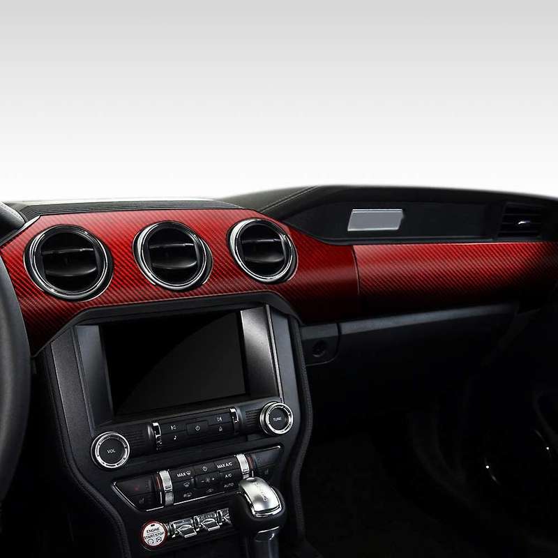 Car Carbon Fiber Dashboard Decoration Sticker Package,Interior Modification Decoration Cover,for 201
