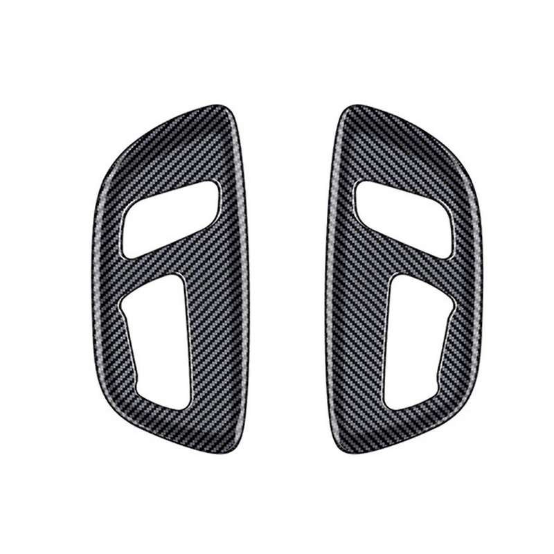 Car Carbon Fiber Electric Seat Button Panel Frame Interior Trim Accessories for Alphard/Vellfire 40