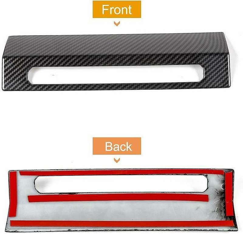 Car Carbon Fiber Emergency Warning Light Switch Decor Cover for 2015+