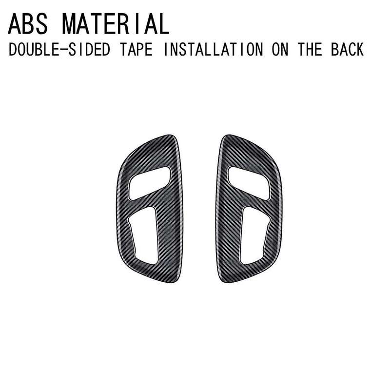 Car Carbon Fiber Electric Seat Button Panel Frame Interior Trim Accessories for Alphard/vellfire 40