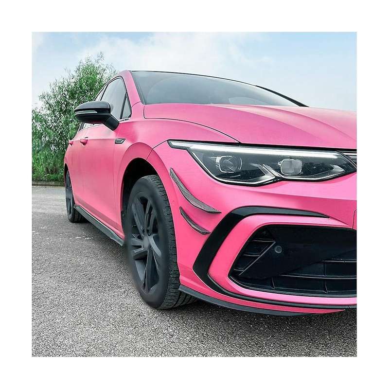 Car Carbon Fiber Front Bumper Side Splitter Spoiler Trim Fog Light Canard for Golf MK8 Standard 2021