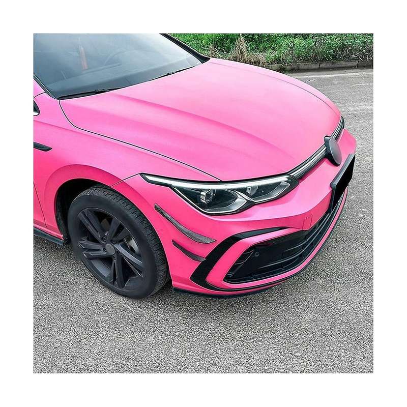 Car Carbon Fiber Front Bumper Side Splitter Spoiler Trim Fog Light Canard for Golf MK8 Standard 2021