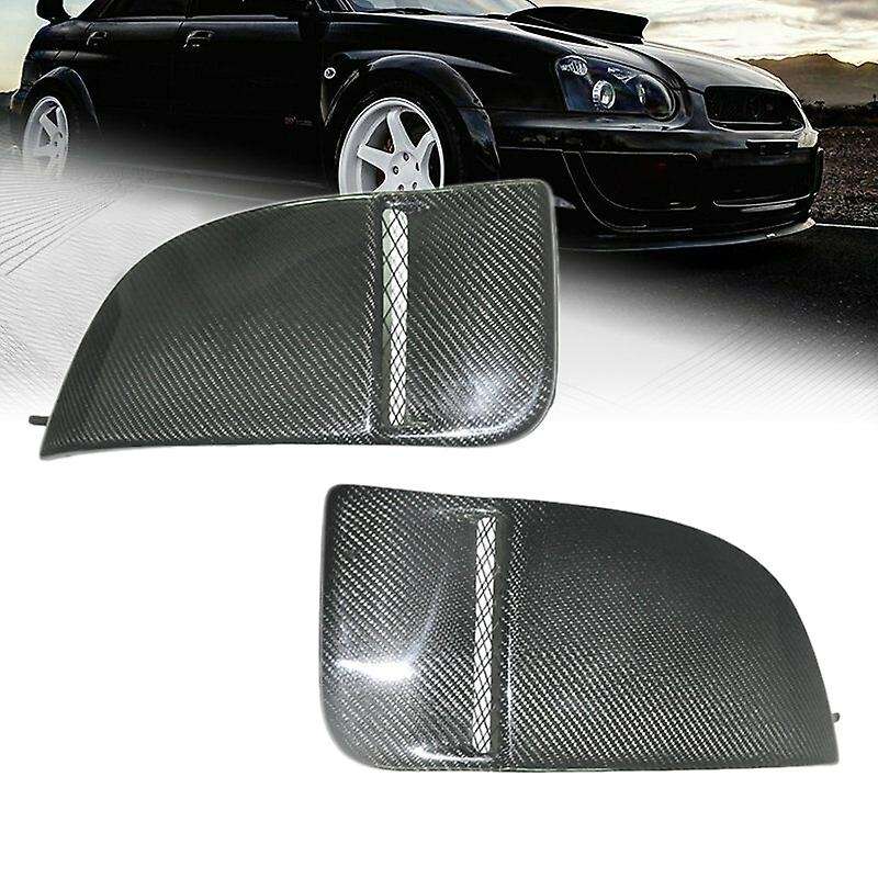 Car Carbon Fiber Fog Light Bumper Bezel Cover Caps for 04-05