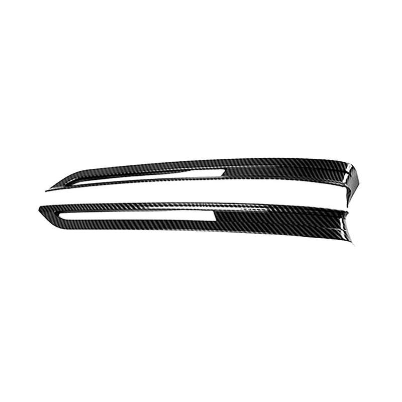 Car Carbon Fiber Front Bumper Fog Light Lamp Frame Cover Trim for -30 2020 2021