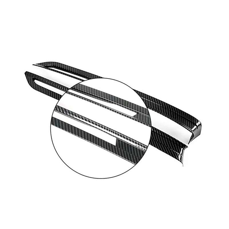 Car Carbon Fiber Front Bumper Fog Light Lamp Frame Cover Trim for -30 2020 2021